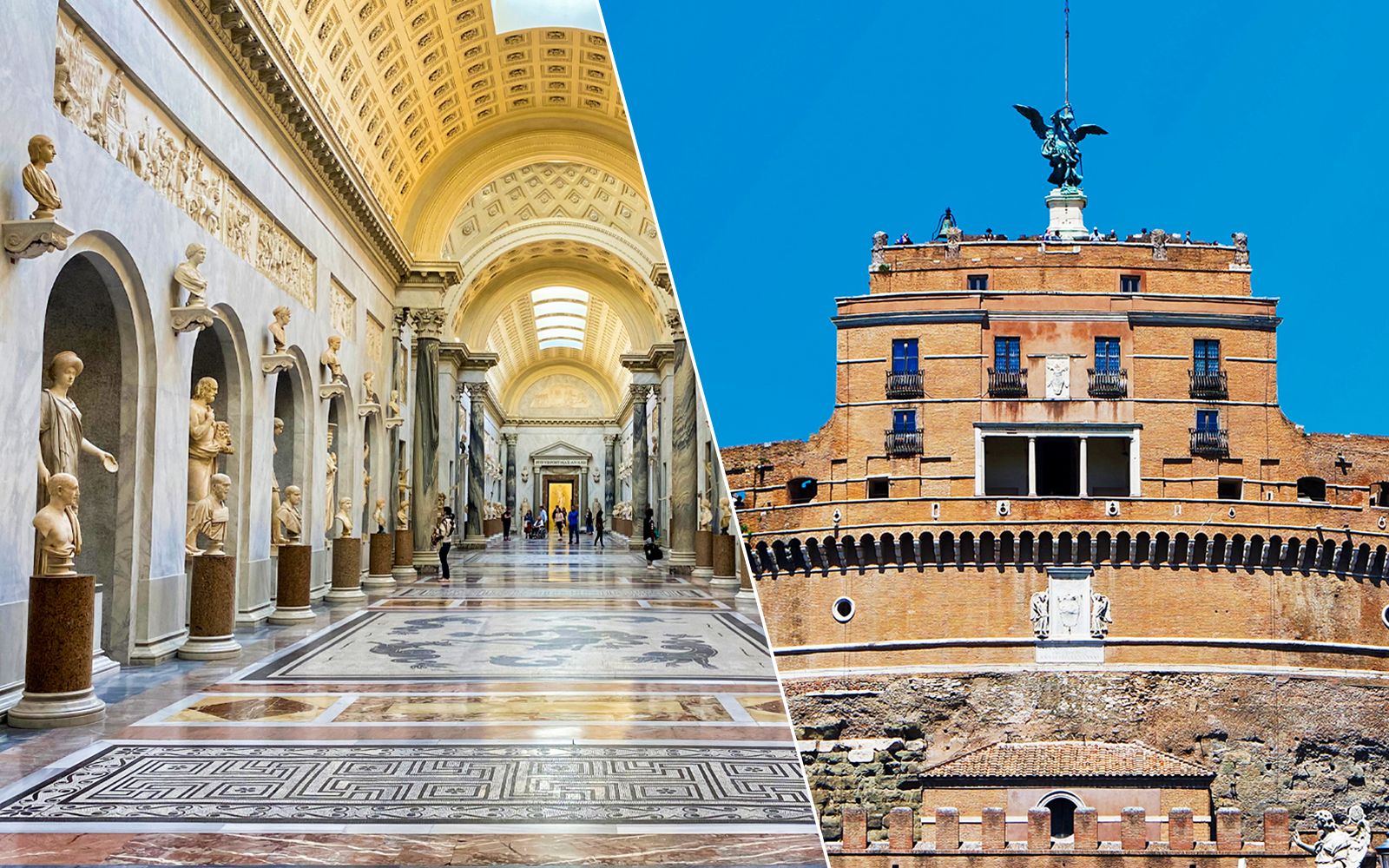Imagen del tour: Combo: Museos Vaticanos y Capilla Sixtina + entradas de acceso prioritario al castillo de Sant'Angelo