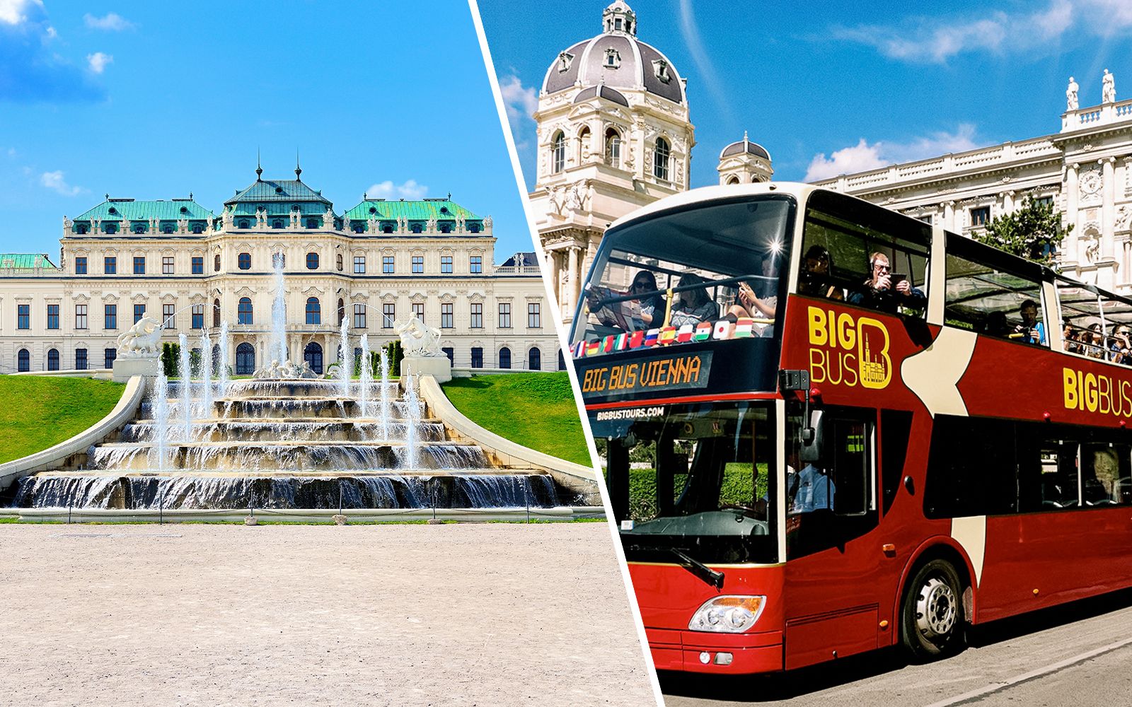 Imagen del tour: Viena: entrada directa al Palacio Belvedere Superior + tour Big Bus en autobús turístico con pase de 24/48 horas