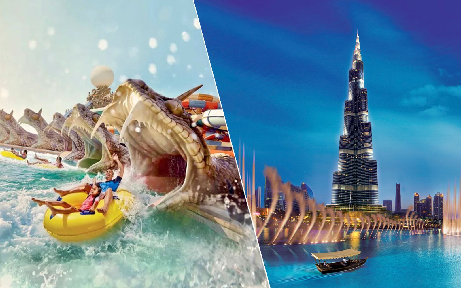 Imagen del tour: Combo: Yas Waterworld + Burj Khalifa At the Top Tickets