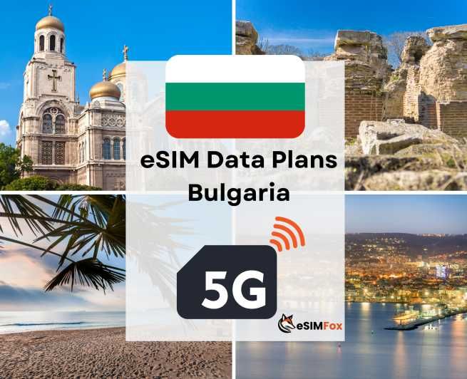 Imagen del tour: Varna : eSIM Internet Plan de datos Bulgaria alta velocidad 4G/5G