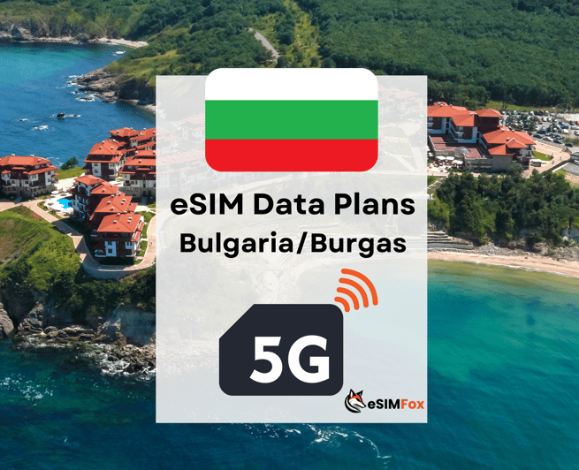 Imagen del tour: Burgas : eSIM Internet Plan de datos Bulgaria alta velocidad 4G/5G
