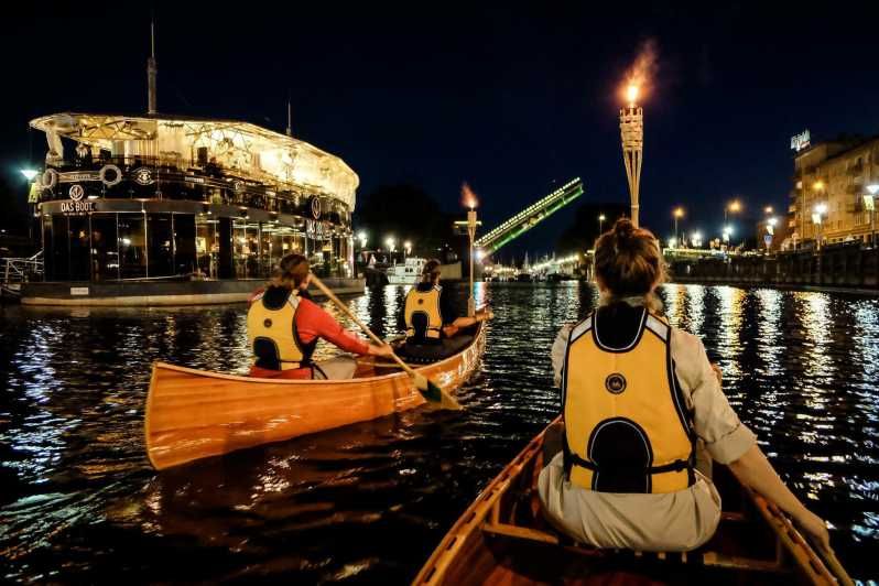 Imagen del tour: Klaipeda: Visita guiada nocturna en canoa de madera