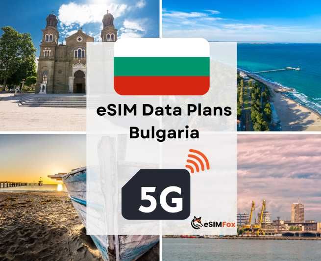 Imagen del tour: Burgas : eSIM Internet Plan de datos Bulgaria alta velocidad 4G/5G