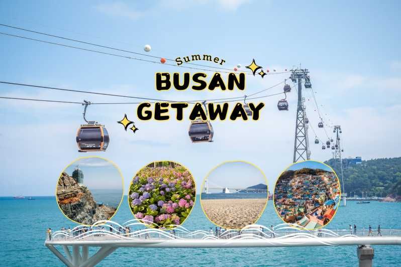 Imagen del tour: Busan: Taejongdae, crucero aéreo, pueblo y playa de Gamcheon