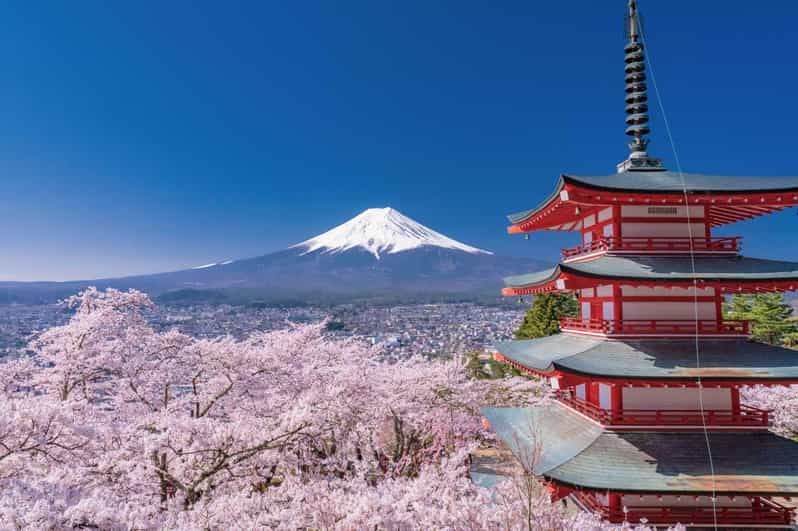 Imagen del tour: Monte Fuji; Parque Arakurayama sengen y excursión a Oshino Hakkai