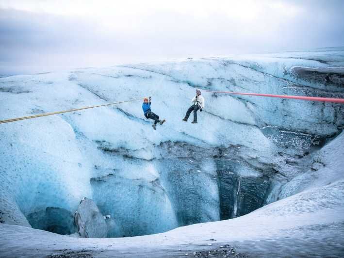 Imagen del tour: Islandia: Excursión en tirolina por el glaciar con caminata o visita a una cueva de hielo