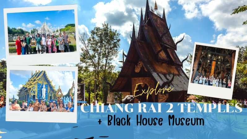 Imagen del tour: Desde Chiangmai: Chiang Rai 2 Templos +Museo de la Casa Negra