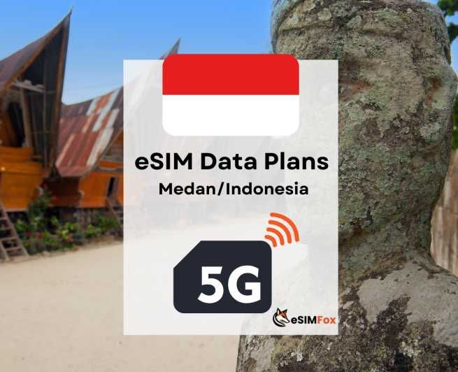 Imagen del tour: Medan: Plan de datos de Internet eSIM para Indonesia de alta velocidad