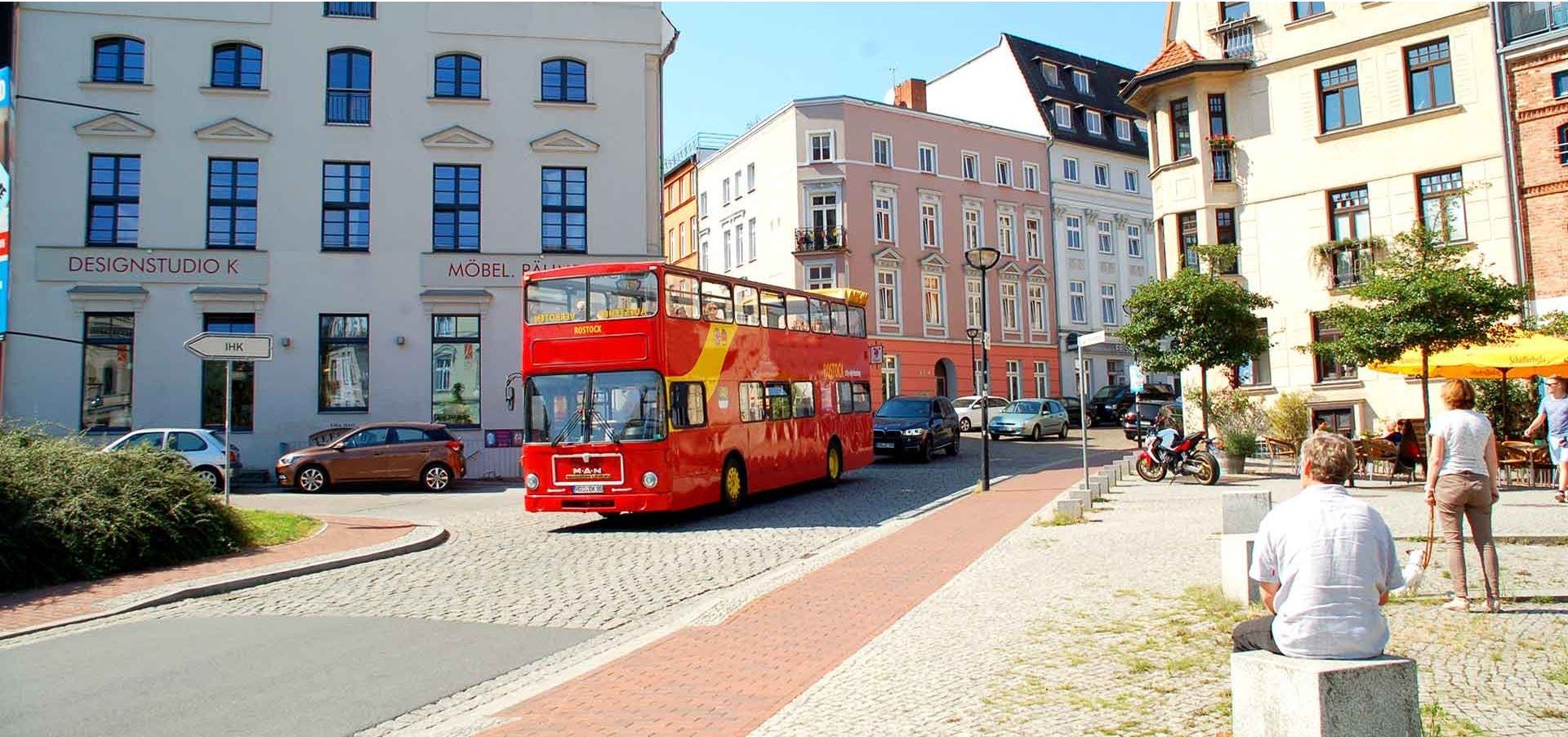 Imagen del tour: Recorrido por la ciudad de Rostock en autobús de dos pisos