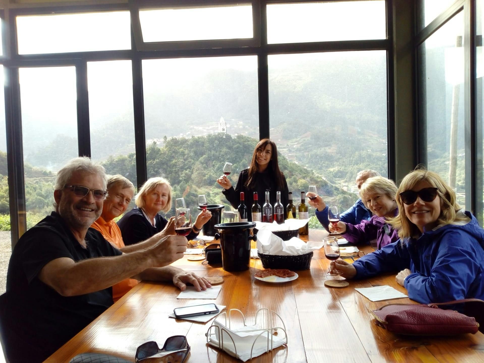 Imagen del tour: Degustaciones de vinos de Madeira y recorrido de día completo por Skywalk en 4x4 de techo abierto
