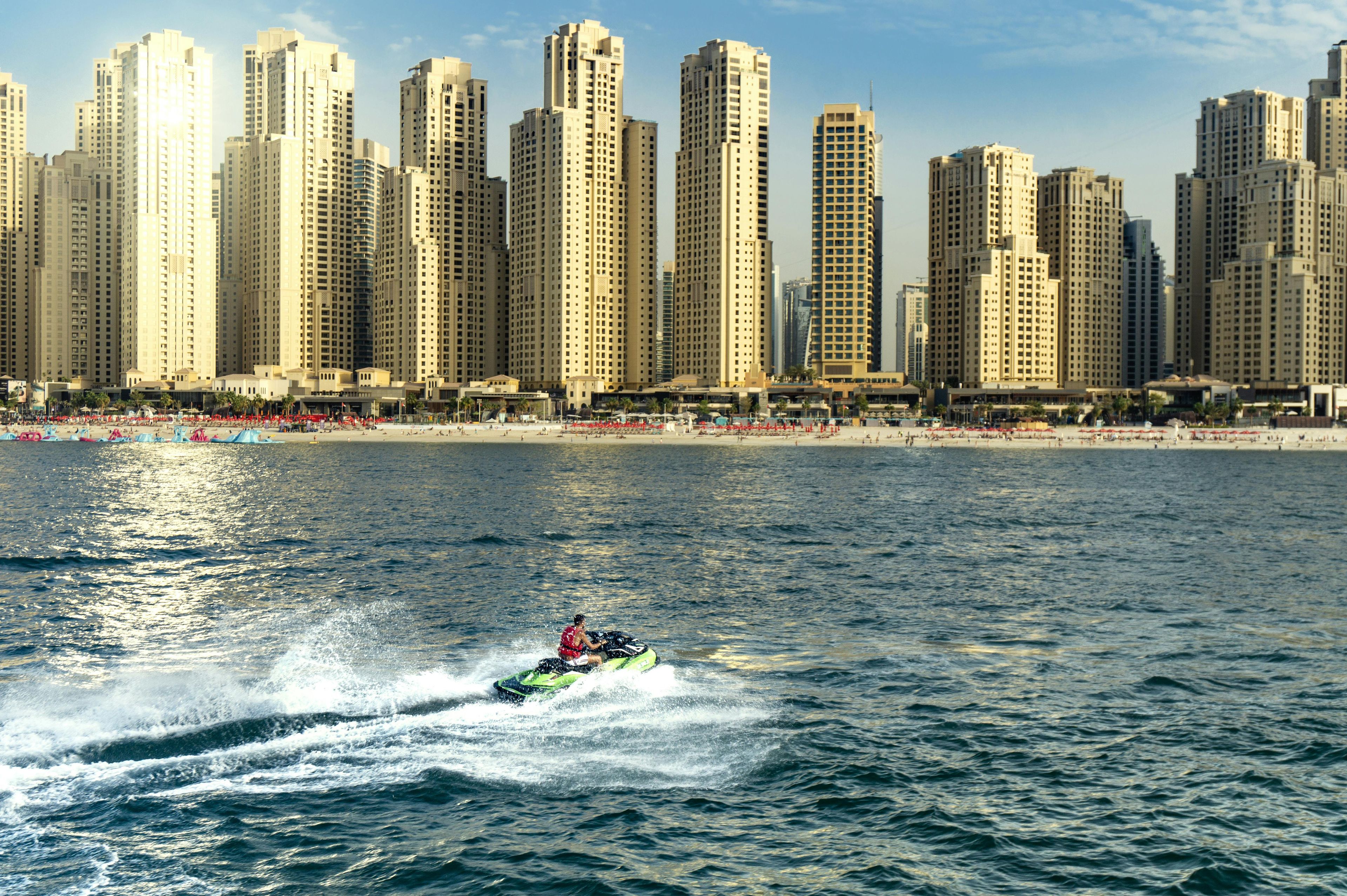 Imagen del tour: Tour en moto de agua por Dubái en Burj Al Arab, Burj Khalifa y Atlantis