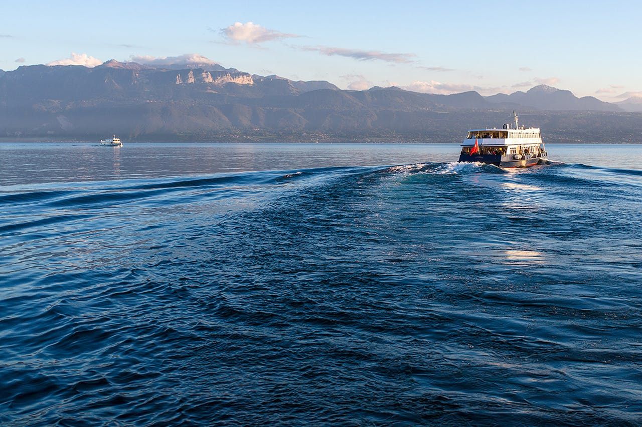 Imagen del tour: Viaje de ida y vuelta en barco entre Lausana y Evian