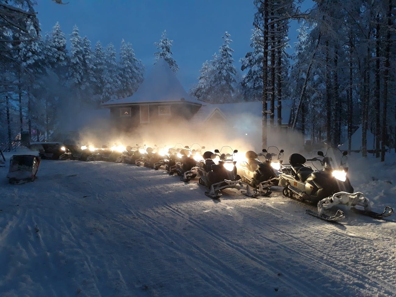 Imagen del tour: Safari nocturno en moto de nieve en Rovaniemi