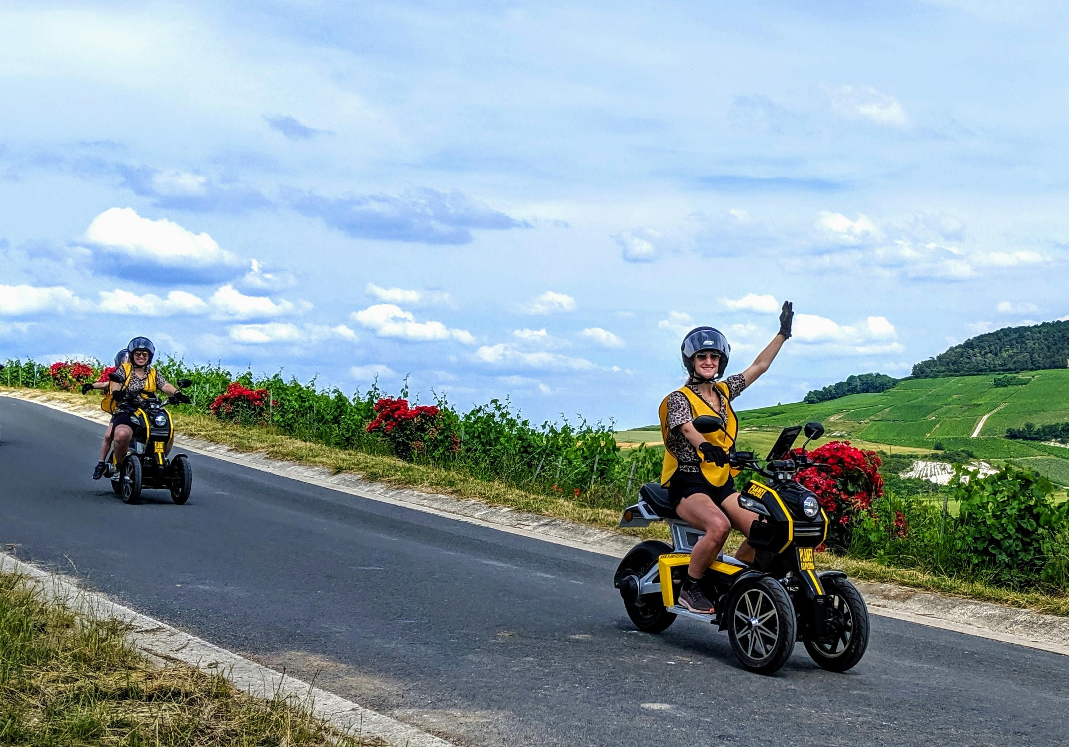 Imagen del tour: Escapada en scooter eléctrico en Champagne con degustación de comida