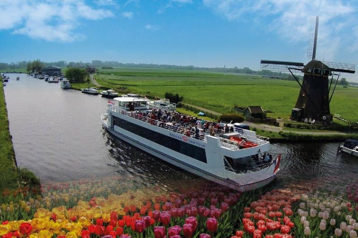 Imagen del tour: Crucero de primavera en el tour de entrada a los jardines de Kagerplassen y Keukenhof Lisse