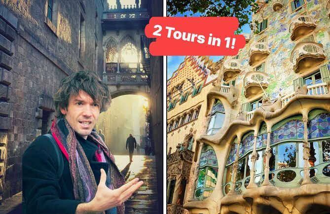 Imagen del tour: De Gótico a Gaudí: Casco Antiguo + Modernismo Paseo de Gracia Combinado!