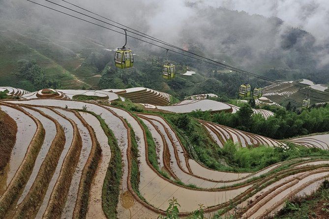 Imagen del tour: Terrazas de arroz Longji con el tour privado de un día del teleférico de Dazhai