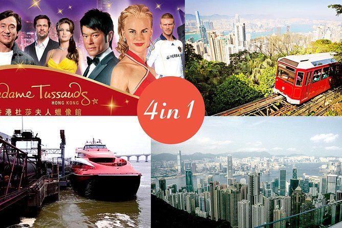 Imagen del tour: Boletos electrónicos: ferry HK-Macau de 2 vías, Peak Tram, Museo Madame Tussauds y Sky Terrace