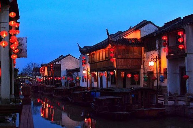 Imagen del tour: Tour nocturno privado de Suzhou: jardín del maestro de las redes, antiguo canal con cena