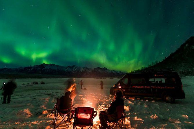 Imagen del tour: Tour de auroras en Anchorage y fotografía de la aurora boreal