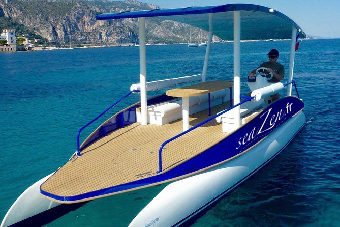 Imagen del tour: Crucero privado en barco con energía solar por la Riviera francesa + opción: recogida en Niza