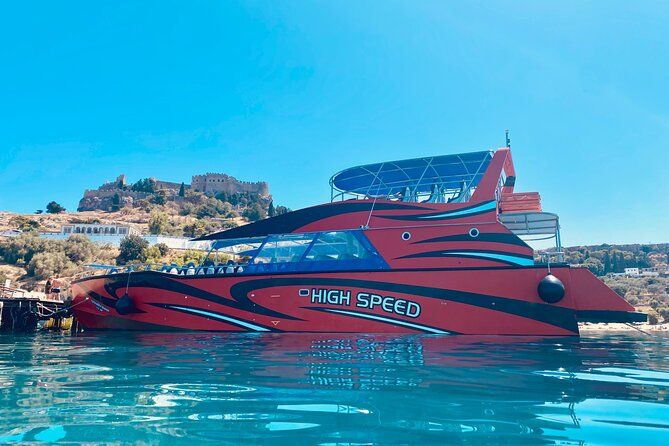Imagen del tour: Barco de alta velocidad de Rodas a Lindos