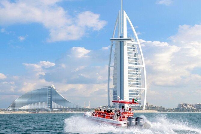 Imagen del tour: Tour en lancha rápida Dubai - Marina, Atlantis, Palm y Burj Al Arab