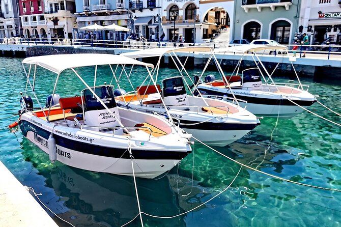 Imagen del tour: Alquiler de barco privado de 4 horas sin patrón en Agios Nikolaos