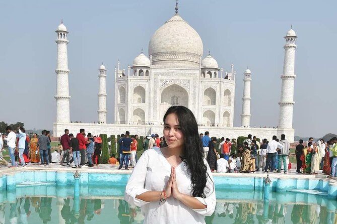 Imagen del tour: Excursión privada de día completo al Taj Mahal al amanecer con el Fuerte de Agra