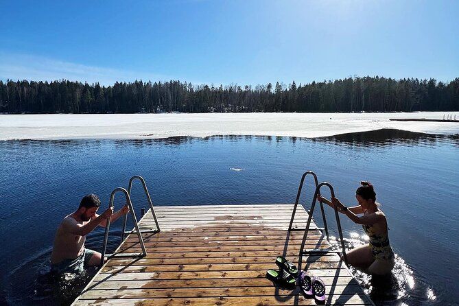 Imagen del tour: Caminata por el parque nacional y experiencia de sauna de humo finlandés con almuerzo de fogata