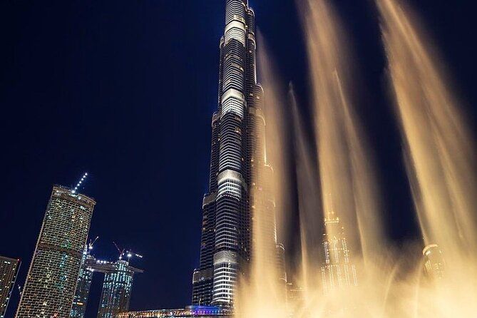 Imagen del tour: Boleto para el piso superior 124 de Burj Khalifa con espectáculo de fuentes en la noche Traslado PVT