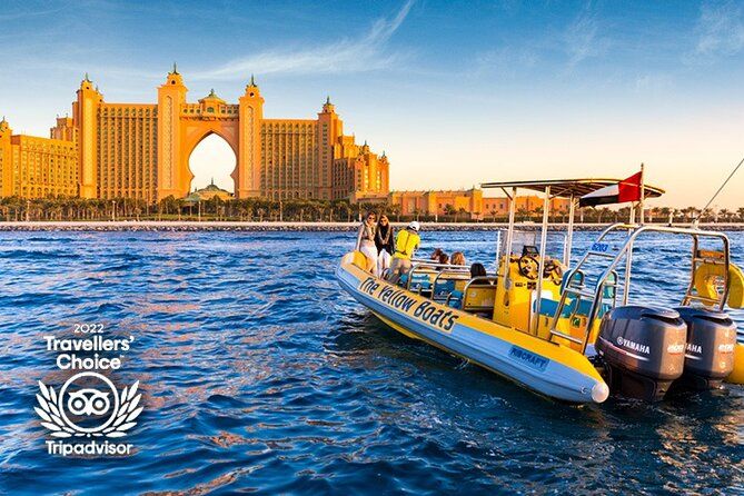 Imagen del tour: Crucero en barco neumático rígido en Dubái: Palm Jumeirah y puerto deportivo de Dubái