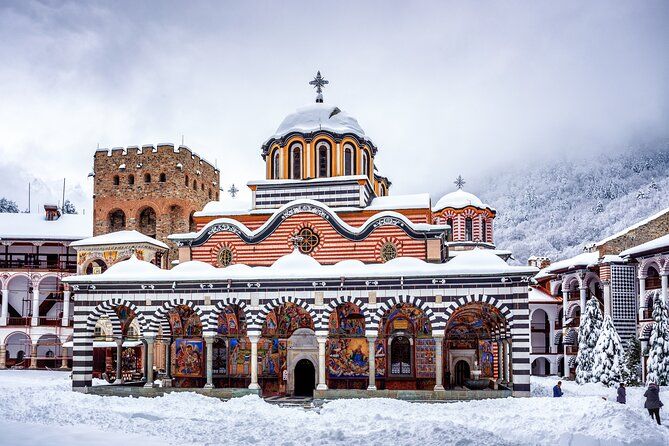 Imagen del tour: Tour de invierno guiado con audio y GPS al monasterio de Rila y Stob desde Bansko