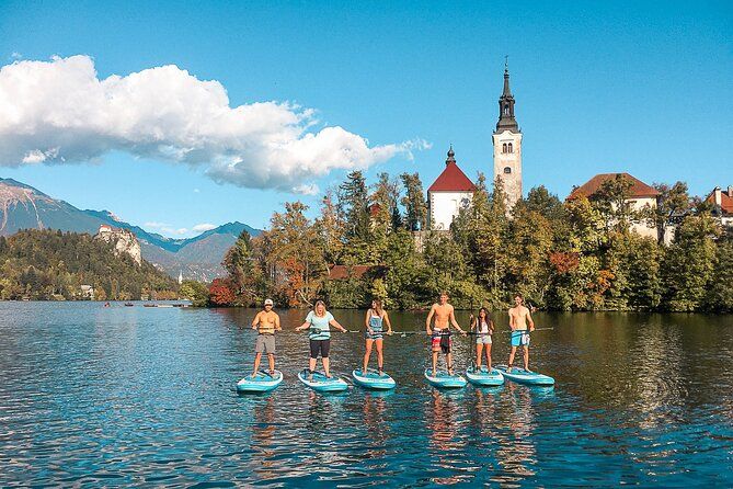 Imagen del tour: Lección y visita al lago Bled Stand-Up Paddle Boarding
