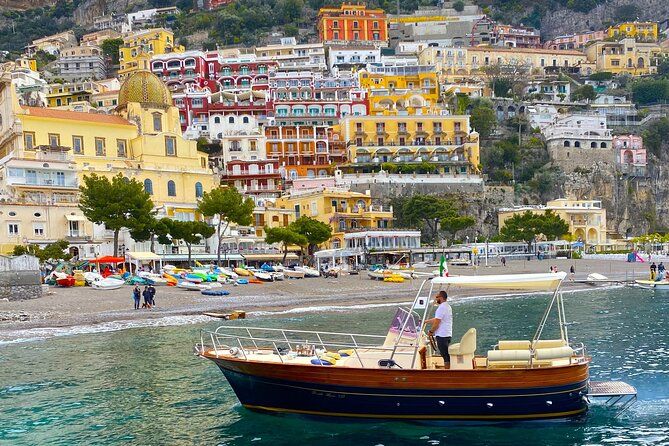 Imagen del tour: Tour privado en barco por Amalfi desde Positano, Praiano o Amalfi. 8 horas