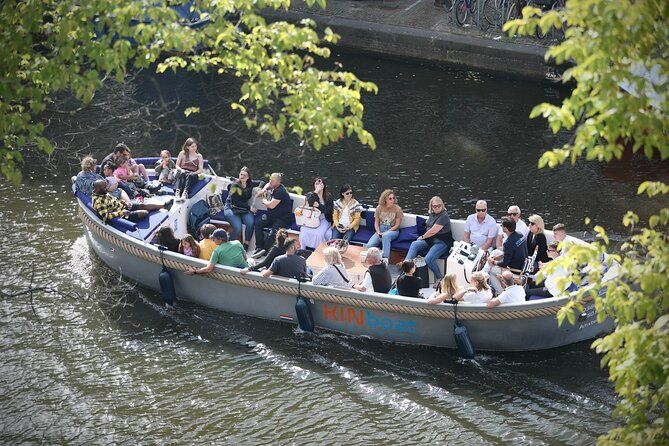 Imagen del tour: Crucero por el canal en barco abierto de 1 hora en Ámsterdam desde la casa de Ana Frank