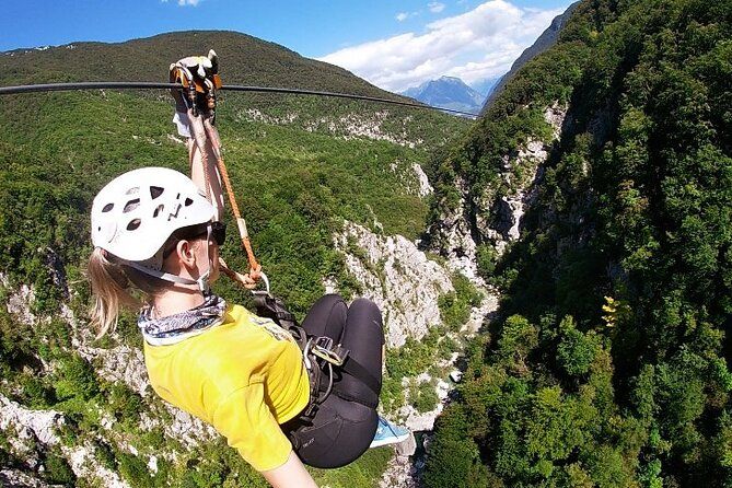 Imagen del tour: Bovec Zipline - cañón Ucja - la tirolesa más larga de Europa