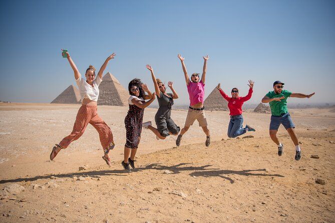 Imagen del tour: Aventura de medio día por la mañana en las pirámides y la esfinge de Gizeh desde El Cairo, con almuerzo egipcio