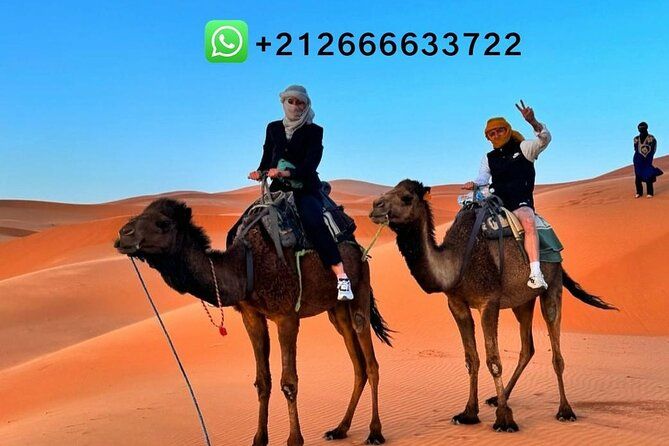Imagen del tour: 1 noche de caminata en camello por las dunas de Erg Chebbi Merzouga sin extra