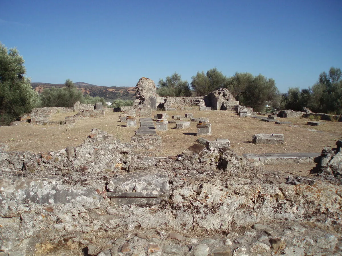 Ruinas del Acrópolis de la antigua ciudad de Esparta