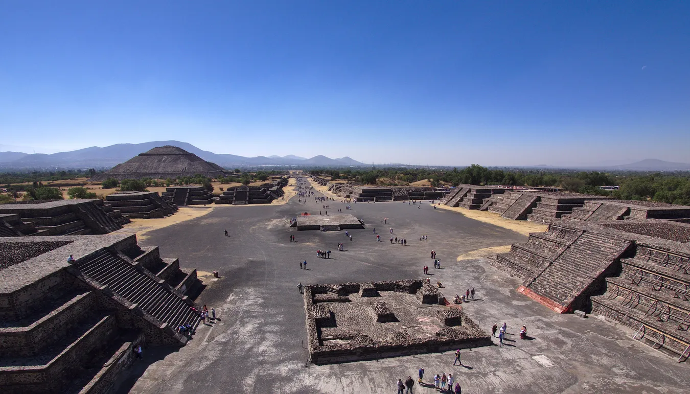 Calzada de los Muertos de Teotihuacán.