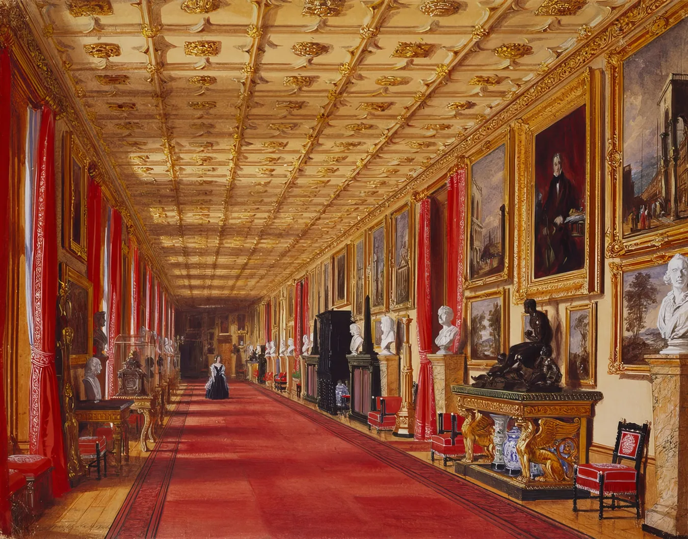 https://commons.wikimedia.org/wiki/File:Grand_Corridor,_Windsor_Castle,_1846.jpg