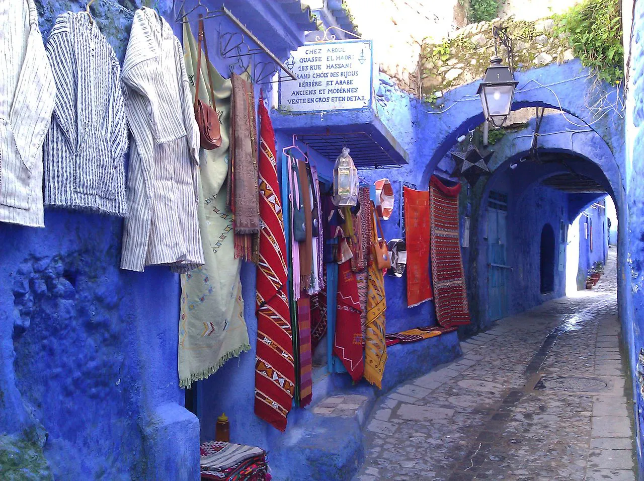 Calles de Chefchaouen, Marruecos.