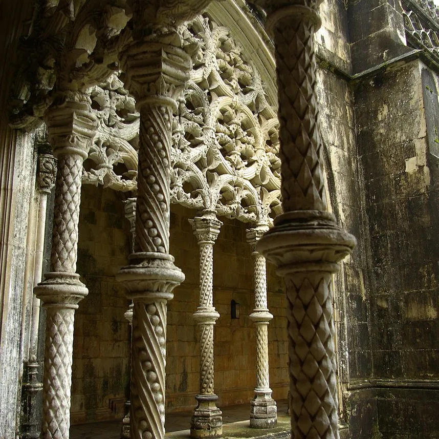 Claustro Real del Monasterio de Batalha, Portugal.