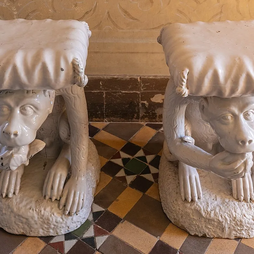 Esculturas pertenecientes a los Cuartos de Don Manuel II, Palacio da Pena.