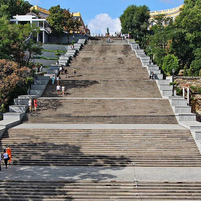Panorámica de la Escalera Potemkin, Odessa.