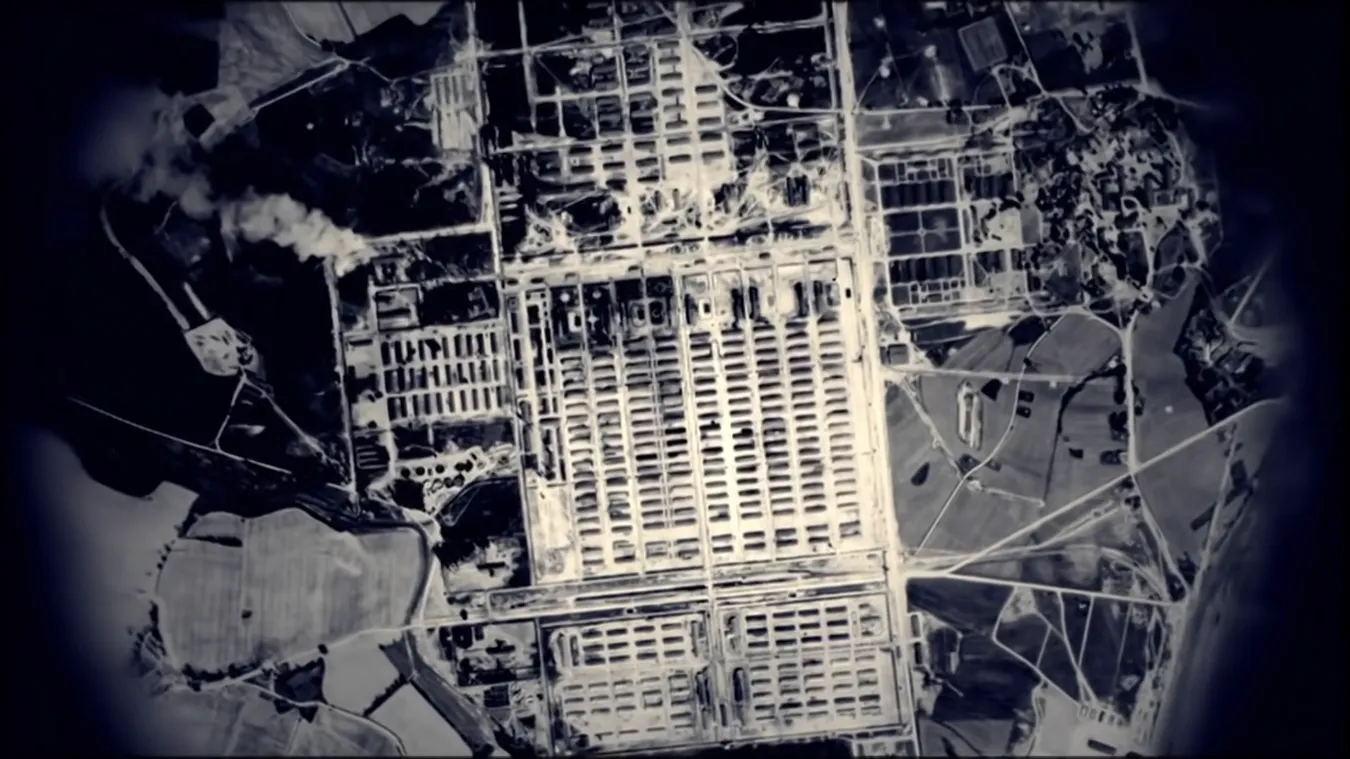 Fotografía aérea de Auschwitz, 1944
