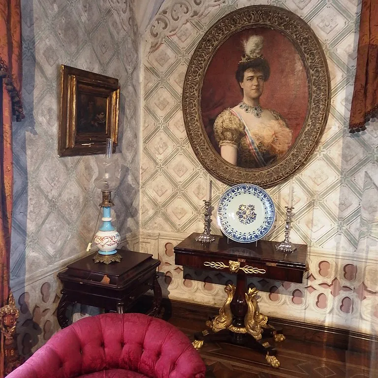 Interior gabinete de la reina, Palacio da Pena.