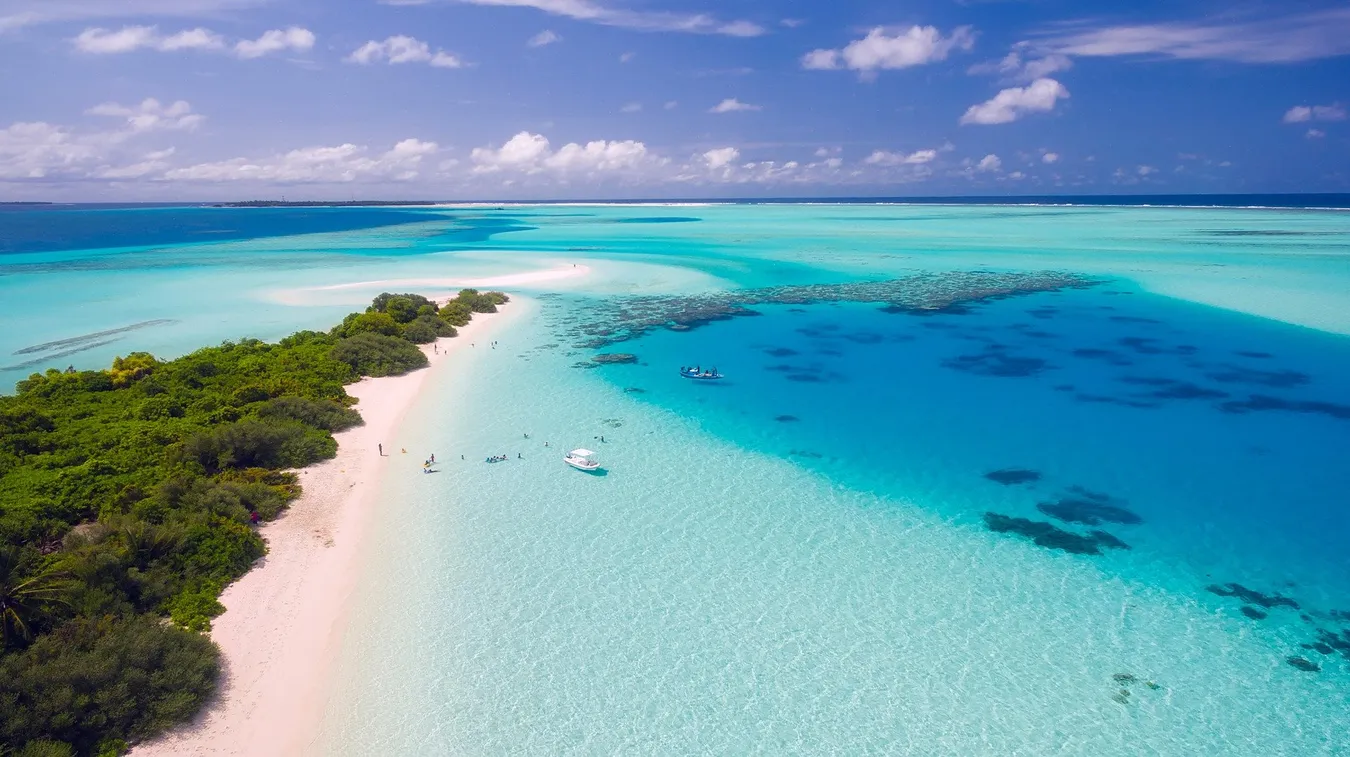 Una de las islas de Maldivas.