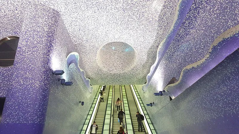 Estación del Metro de Nápoles.